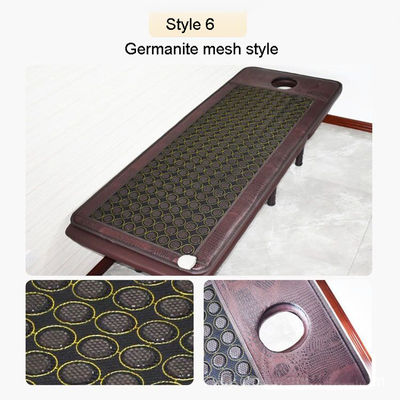 Massageur de traitement thermique avec tapis de thérapie médicale en pierre infrarouge lointaine colorée et rayon de soins à domicile