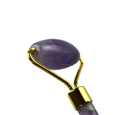 Masseurs de Guasha à rayures naturelles Améthyste pour le visage Gua Sha pour le visage œil cou corps Logo personnalisé disponible