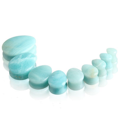 Pierre Auriculaire Expansion de l'oreille Pug Piercing Body Bijoux de pierre de jade en cristal naturel Pierre populaire OEM ODM Agate