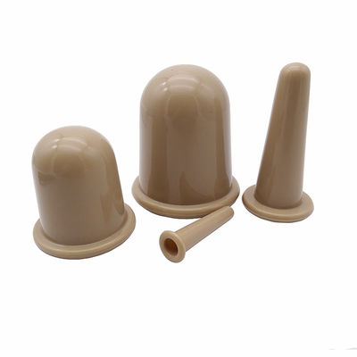Khaki 4 pièces corps d'aspiration sous vide en silicone et ensemble de coupe faciale pour soins de santé à domicile Logo personnalisé accepté