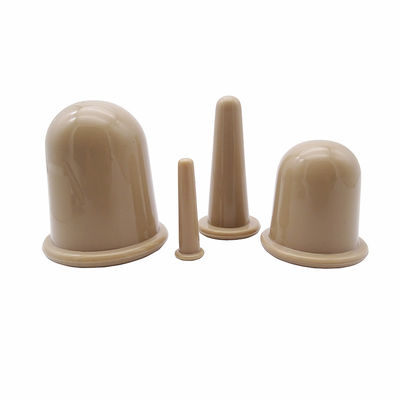 Khaki 4 pièces corps d'aspiration sous vide en silicone et ensemble de coupe faciale pour soins de santé à domicile Logo personnalisé accepté