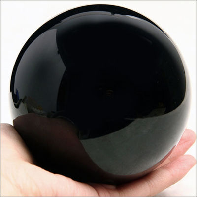 Obsidian noir naturel sphère pierre de guérison avec propriétés de globe à billes grande boule de cristal