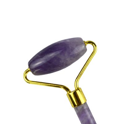 Améthyste naturel rouleau facial Guasha 100% masseur de jade naturel pour le massage du visage et les outils de soins de la peau