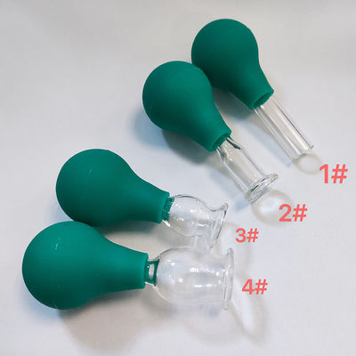 Oeil en PVC en verre mini-coupeur 4 pièces Massage aspirateur aspirateur pour masseur de visage corps