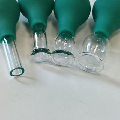 Oeil en PVC en verre mini-coupeur 4 pièces Massage aspirateur aspirateur pour masseur de visage corps