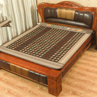 Matériau de massage en jade naturel portatif pour infrarouge et anion Mat de jade personnalisé en pierre de tourmaline