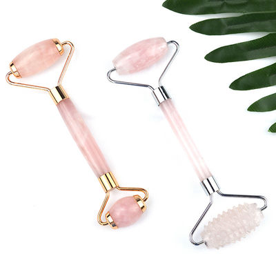 Rose Quartz Facial Guasha Roller Massage Face Gua Sha Beauty Lift Masseur Outils pour l' amincissement et les avantages anti-âge