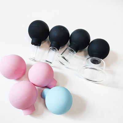 Ensemble de 4 tasses de thérapie médicale Verres à vide en silicone pour anti-cellulite et massage du visage