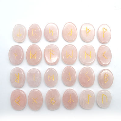 Pierre tombée en forme de rose Quartz pierre de divination pierre précieuse pierres runes à thème de fées