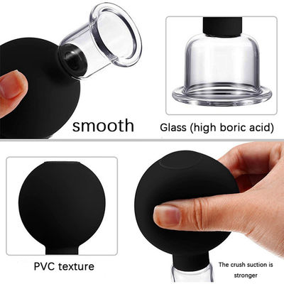 Ensemble de tasses faciales en silicone en PVC pour le lifting du visage et le raffermissement de la peau Disponible Logo Maquillage Canister Vacuum Cups