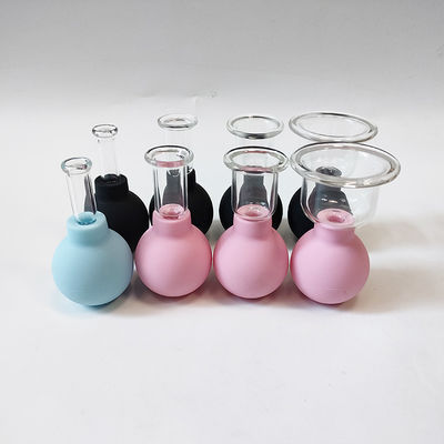 Ensemble de tasses faciales en silicone en PVC pour le lifting du visage et le raffermissement de la peau Disponible Logo Maquillage Canister Vacuum Cups