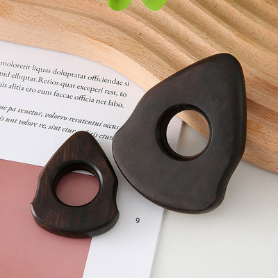 2 tailles Sandalwood Pieds Massage Rings Ensemble Pédicure Acupoint Stick Massageur en bois avec fonction musicale