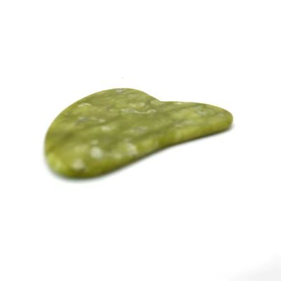 Xiuyan vert Jade Gua Sha pierres pour le massage du visage Outil de physiothérapie infrarouge visage Cou et zone de massage du corps