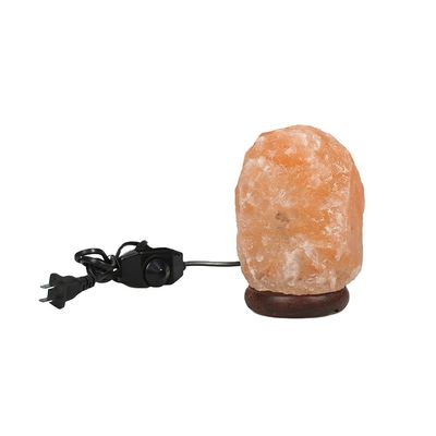 USB personnalisable lampe à sel de base en bois massif de l'Himalaya avec cristal sculpté et type de sculpture en cristal