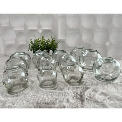 Taille personnalisée 12pcs Massage en verre en verre ensemble de thérapie en verre appareil de massage en verre feu