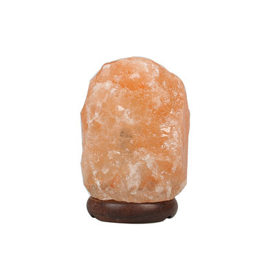 USB personnalisable lampe à sel de base en bois massif de l'Himalaya avec cristal sculpté et type de sculpture en cristal