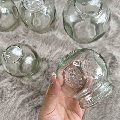 Taille personnalisée 12pcs Massage en verre en verre ensemble de thérapie en verre appareil de massage en verre feu