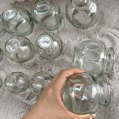 Taille personnalisée 12pcs Massage en verre en verre ensemble de thérapie en verre appareil de massage en verre feu