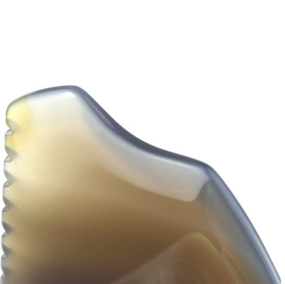Massageur de visage Agate gris Jade Gua Sha pierre pour le massage personnalisé Outil de thérapie de grattage
