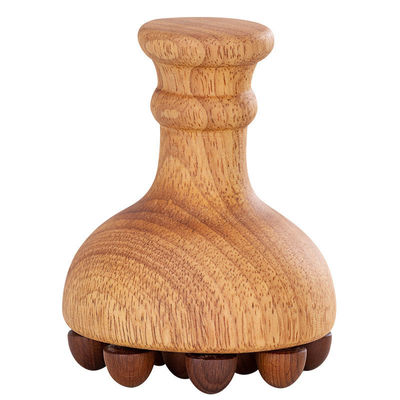 Massage complet du corps Manette de chêne Corps Meridien Brosse de massage Corps Gua Sha Massageur Peigne de massage du cuir chevelu Avec airbag