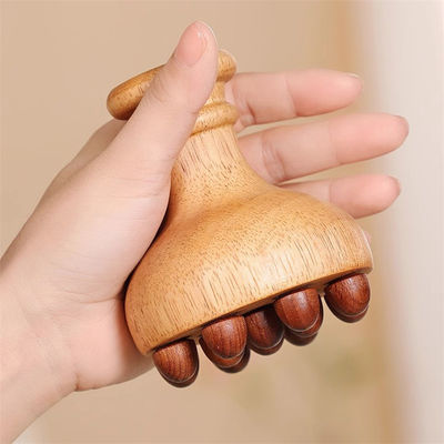 Massage complet du corps Manette de chêne Corps Meridien Brosse de massage Corps Gua Sha Massageur Peigne de massage du cuir chevelu Avec airbag