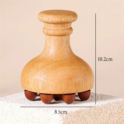 Massage complet du corps Manette de chêne Corps Meridien Brosse de massage Corps Gua Sha Massageur Peigne de massage du cuir chevelu Avec airbag