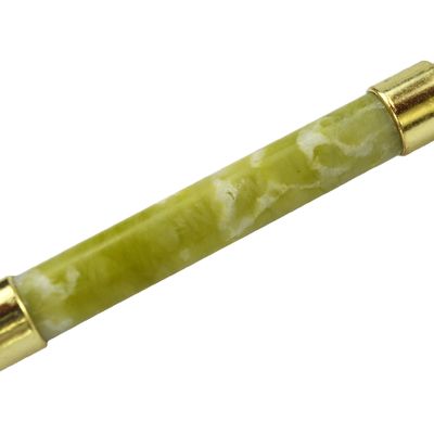 Équipement de massage du visage Roller facial en jade naturel Xiuyan 100% masseur en jade naturel pour les outils de beauté et les soins de la peau