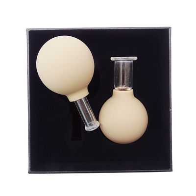 Le verre brun clair est utilisé pour l'acupuncture et le vide Hijama Smart Facial Cupping Set.