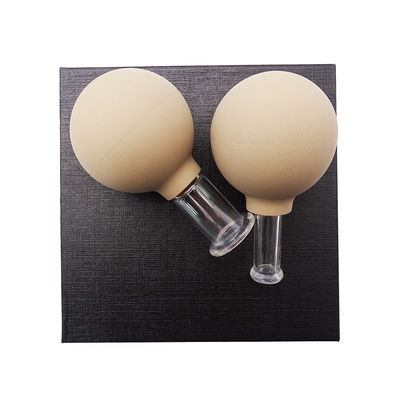 Le verre brun clair est utilisé pour l'acupuncture et le vide Hijama Smart Facial Cupping Set.
