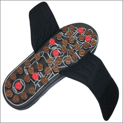 2020 Pierre de jade soins de santé guérison chaussures d'acupuncture massage en cuir authentique pantoufles pour chaussures massage des pieds naturel