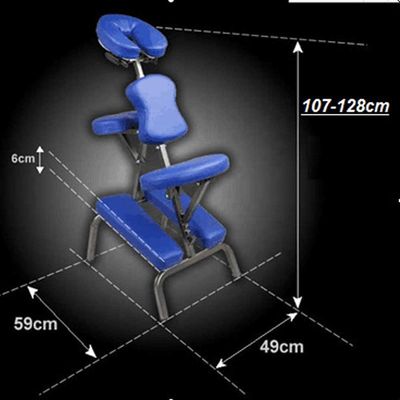 Logo personnalisé Blue Master Massage Professionnel Chaise de massage portable avec fonction et commande manuelle