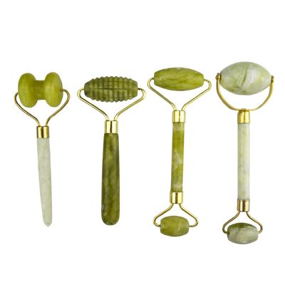 Massageur de visage Xiuyan Jade Double-Head Faces naturelles outil de massage de beauté Jade Roller Faces minces Massageur outil de relaxation