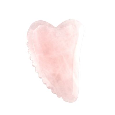 Outils de massage en forme de cœur en rose quartz Gua Sha pour un massage musculaire efficace