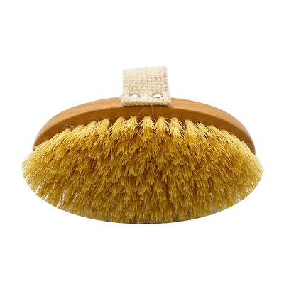 Déodorant Bambou soins de la peau en bois brosse à corps sec poils de sanglier brosses de bain brosse à sec avec poignée pour déshumidification