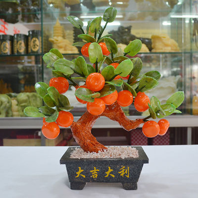 Des décorations uniques en pierre de jade Fengshui idéales pour la décoration de la maison haut de gamme