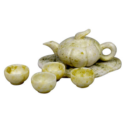 2024 Xiuyu Jade Teapot Un ensemble de jade naturel pour les affaires cadeau technique poli