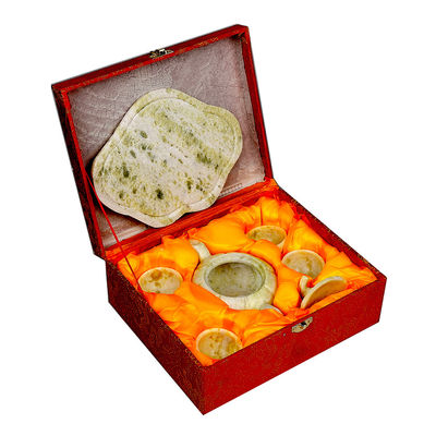 2024 Xiuyu Jade Teapot Un ensemble de jade naturel pour les affaires cadeau technique poli