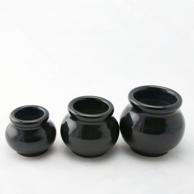 Propriétés de la médecine chinoise Appareil d'acupuncture Vacuum Cupping de feu Coupe Hijama Sets Bian Stone Noir