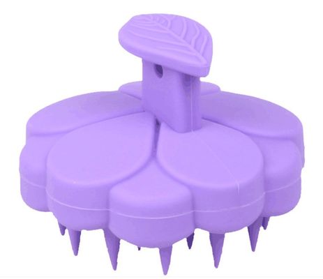 Massageur de cuir chevelu en silicone doux, shampooing, pinceau de massage capillaire, pinceau de nettoyage du cuir chevelu avec support de logo personnalisé