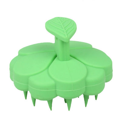 Massageur de cuir chevelu en silicone doux, shampooing, pinceau de massage capillaire, pinceau de nettoyage du cuir chevelu avec support de logo personnalisé
