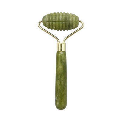 Massage du visage à tête unique avec rouleau de jade pour la beauté du visage anti-âge avec pierre de jade naturelle à 100% et logo personnalisé