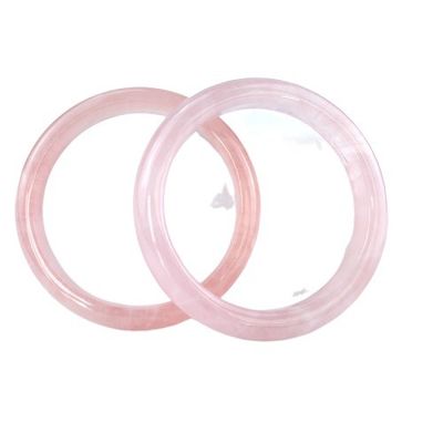 Logo personnalisé Disponibled Brassières de bracelet de quartz rose naturel pour femme Bracelet de mode pour l'amour