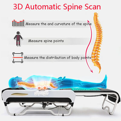 150 pierres énergétiques et lit de massage 3D pour tout le corps sur le lit de physiothérapie chaude de Jade tourmaline pliable V3