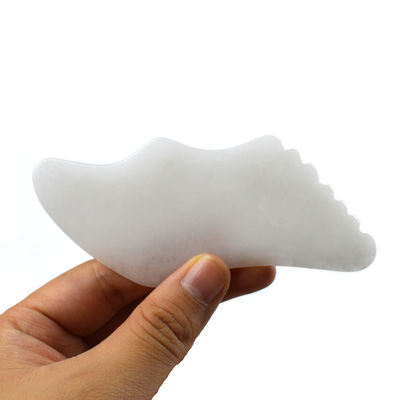 2024 Jade blanche pour le visage et le corps Jade Guasha Massager Board Gua Sha Stone Scraping Board 11,8cm*5cm*0,5cm pour le corps et le visage