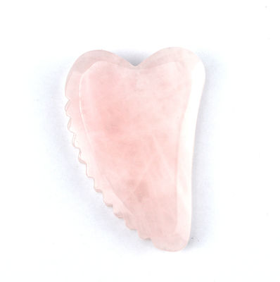 Tableau de massage du visage à la main en forme de rose de quartz