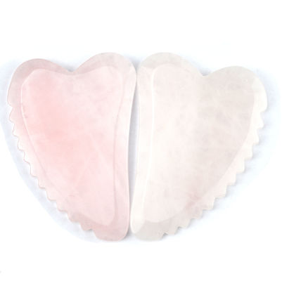 Tableau de massage du visage à la main en forme de rose de quartz