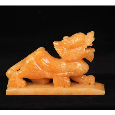 Acceptation OEM ODM Pixiu de jade jaune pour la décoration