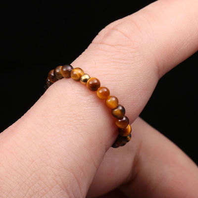 Autre énergie naturelle pierre de cristal 3 mm mini perles bagues pour femme Chakra guérison artisanale bijoux bohème bague de mariage cadeau