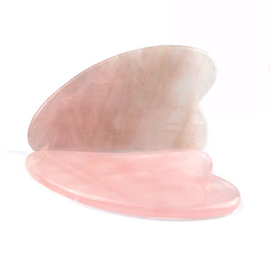 Scraper portable en jade naturel pour le massage du visage et du cou et les soins de beauté