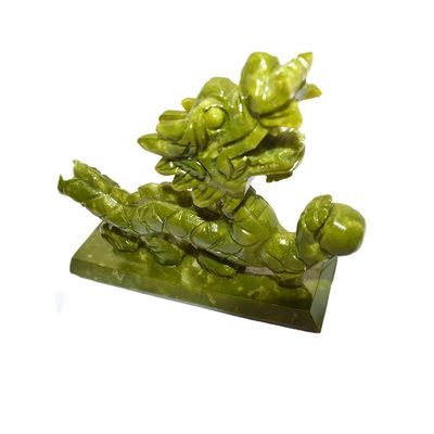 Artisanat de jade gravure sculpture de type asiatique inspiré statue de jade pour des objets de collection uniques